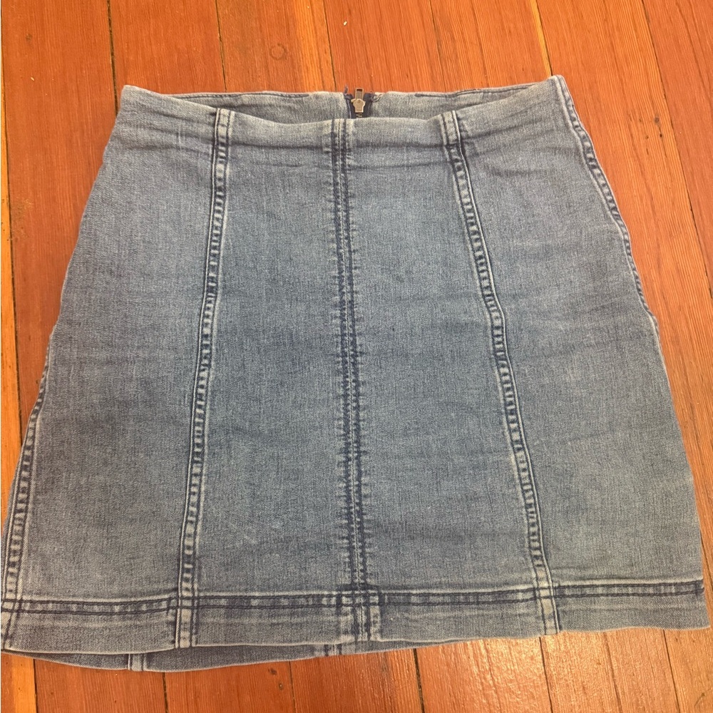 Free People Denim Mini Skirt